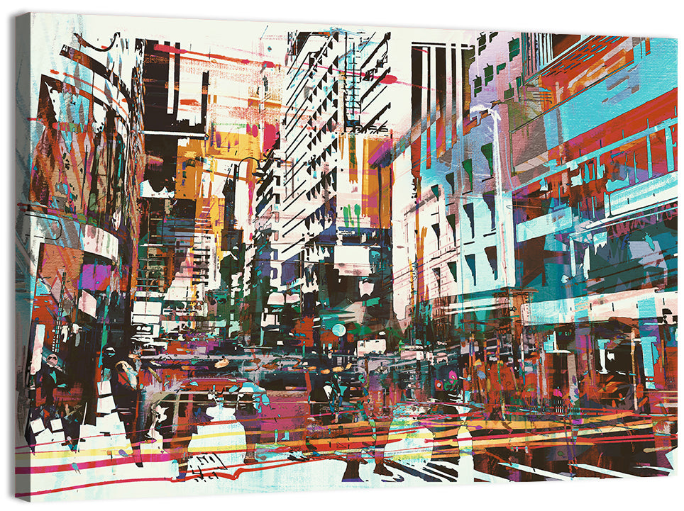 Cityscape Illustration Wall Art