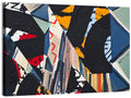 Textured Geometric Paper Collage Wall Art