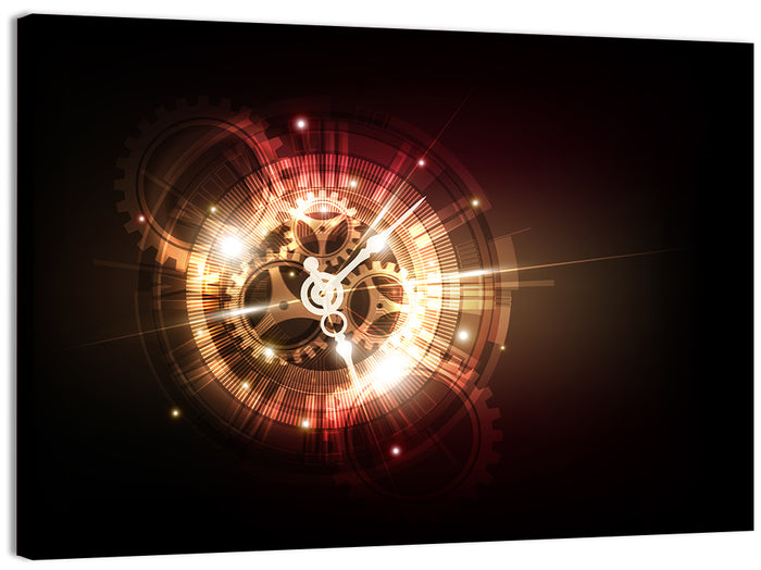 Steampunk Time Machine Concept Wall Art as a canvas print