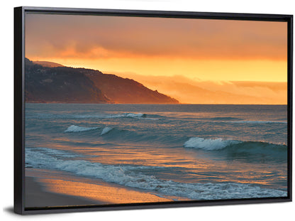 Sea Beach Sunset Wall Art
