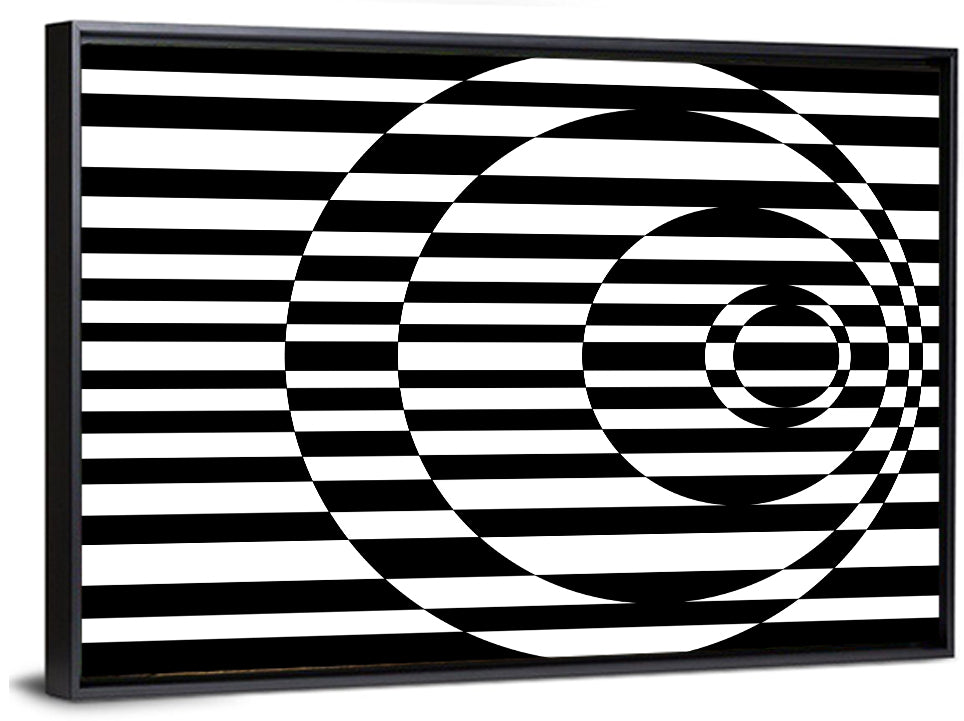 Contrasting Concentric Circles Wall Art