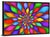 Rainbow Petals Spiral Abstract Wall Art