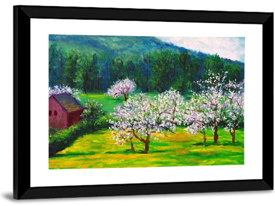 Plum Blossom Illustration Wall Art