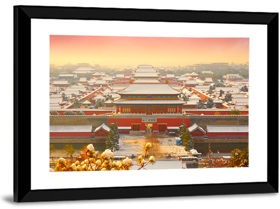 Forbidden City Gateway at Golden Hour Wall Art