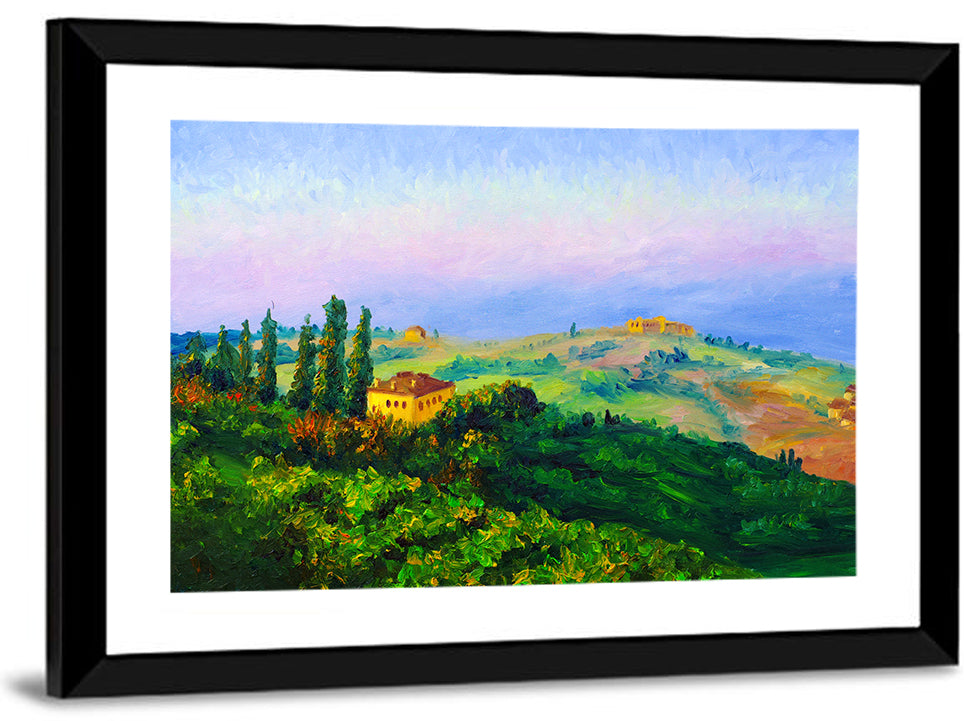 Tuscany Twilight Villa Wall Art
