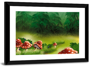 Fly Agarics Illustration Wall Art