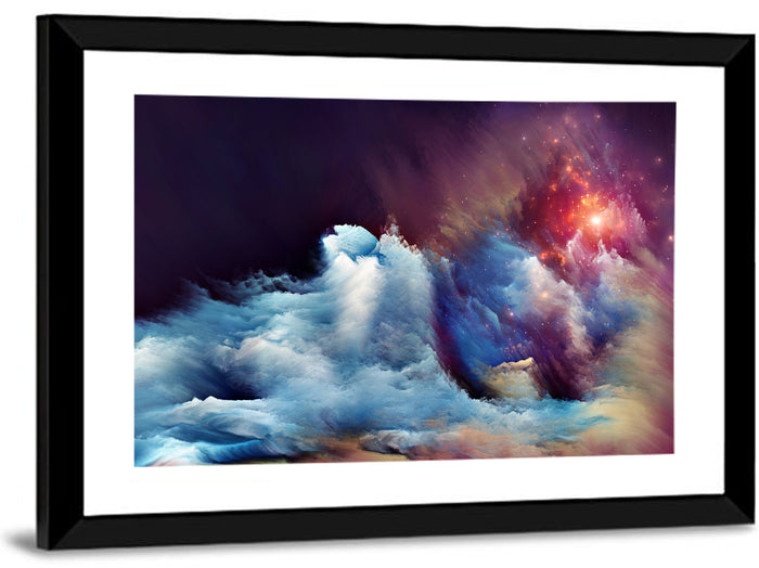 Energy of Dream Nebula Wall Art as a framed print