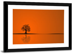 Autumn Tree Illustration Wall Art