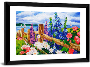 Lakeside Oil Painting Wall Art