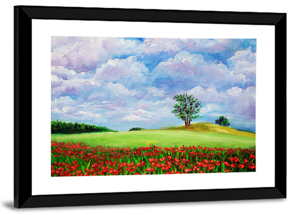 Wild Flowers Painting Wall Art
