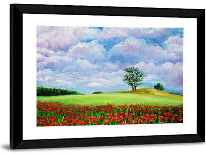 Wild Flowers Painting Wall Art