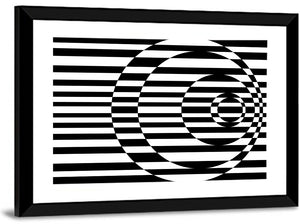 Contrasting Concentric Circles Wall Art