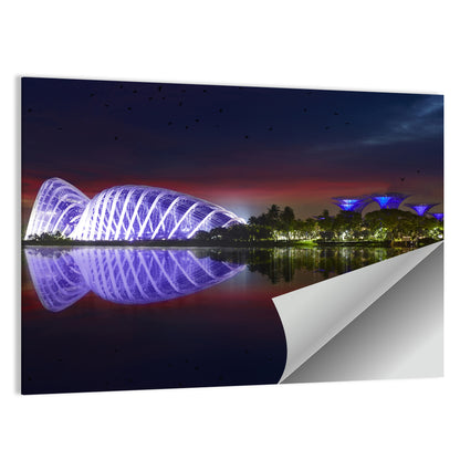 Gardens by the Bay Night Wall Art