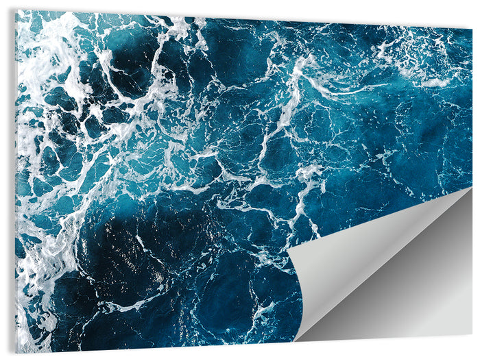 Aerial Sea Texture Wall Art as a poster print