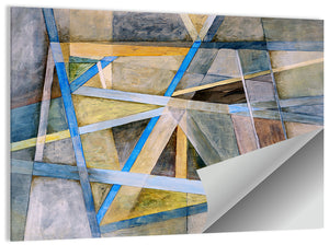 Overlapping Geometric Abstract Wall Art