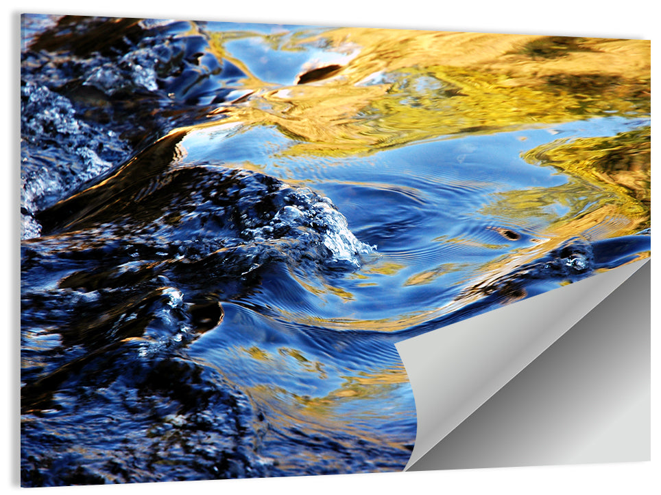 Flowing Water Stream Wall Art