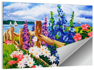 Lakeside Oil Painting Wall Art