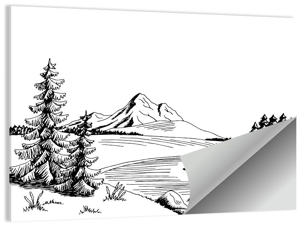 Mountain River Artwork Wall Art