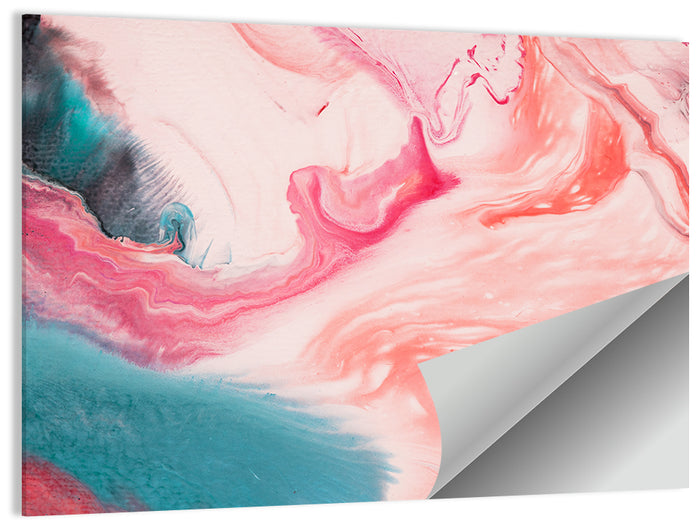 Marbled Swirl Abstract Wall Art as a poster print