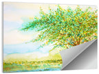 Summer Meadow Watercolor Illustration Wall Art