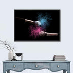 Powder Burst Makeup Brushes Wall Art