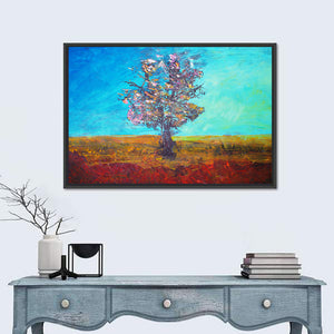 Alone Tree Illustration Wall Art