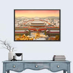 Forbidden City Gateway at Golden Hour Wall Art