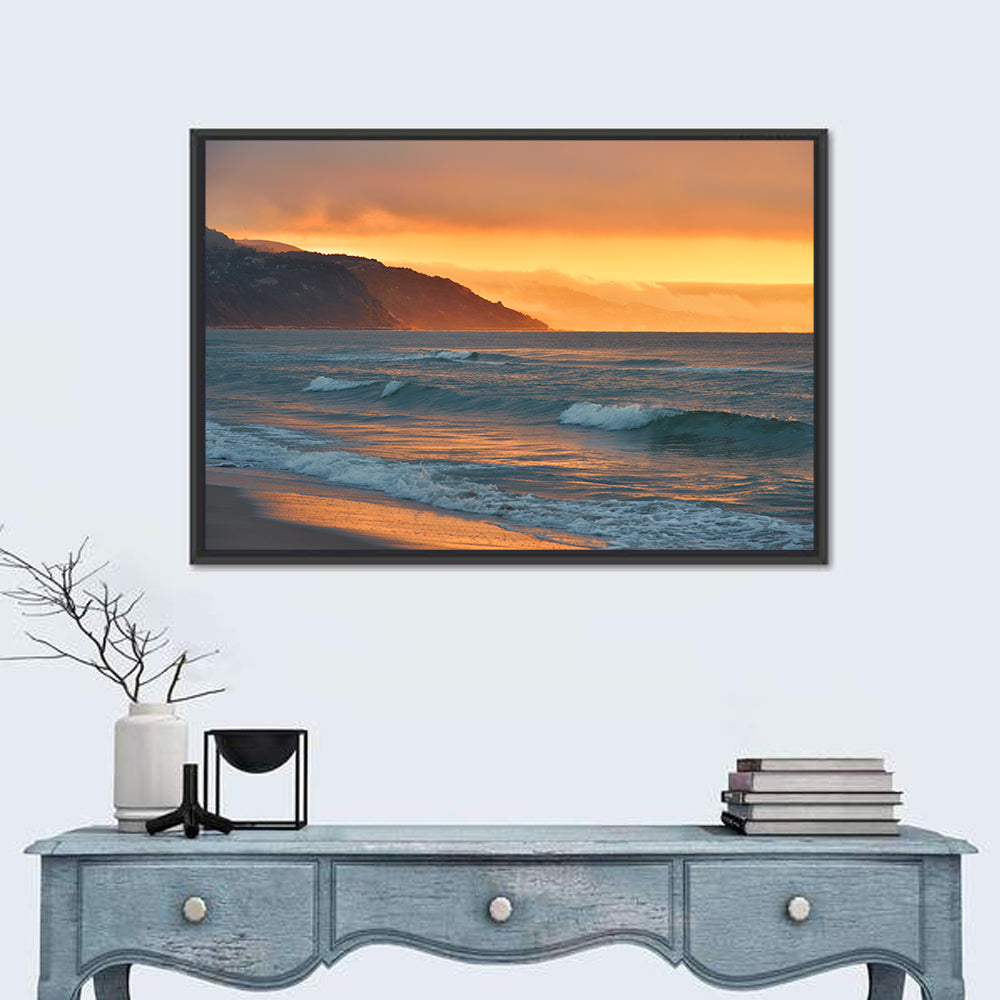 Sea Beach Sunset Wall Art