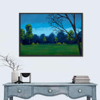 Rainy Park Meadow Wall Art