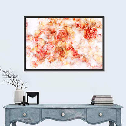 Dry Roses Abstract Wall Art