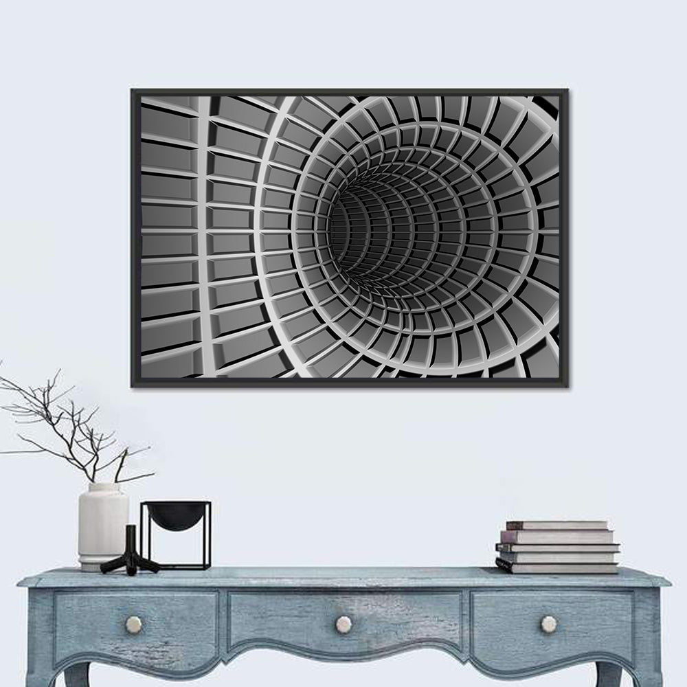 Metal Tunnel Abstraction Wall Art