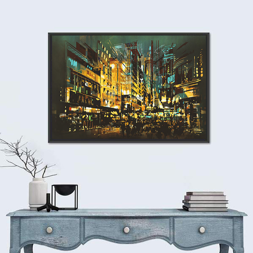 Night Scene Cityscape Wall Art