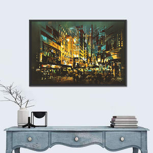 Night Scene Cityscape Wall Art