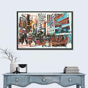 Cityscape Illustration Wall Art