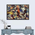 Colorful Brushstroke Composition Wall Art