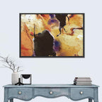 Merging Continents Textured Abstract Wall Art