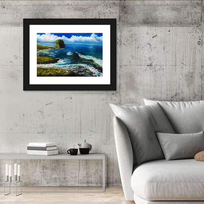 Sea Coast Illustration Wall Art