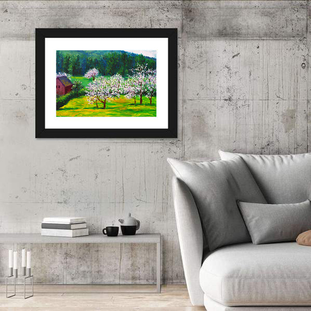Plum Blossom Illustration Wall Art