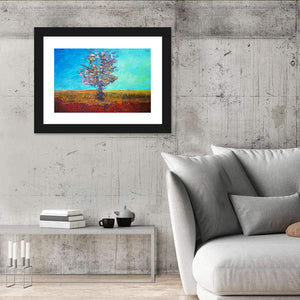 Alone Tree Illustration Wall Art