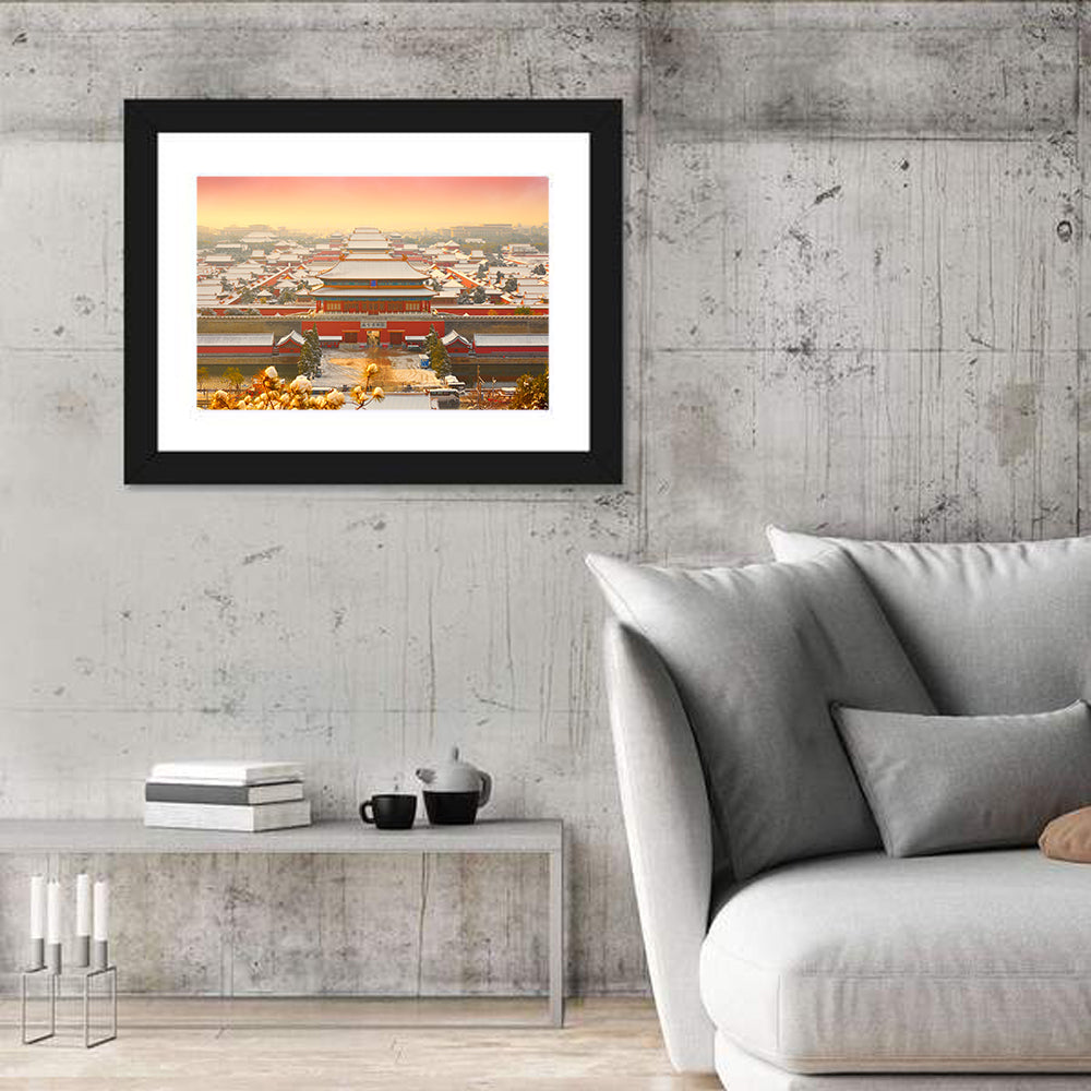 Forbidden City Gateway at Golden Hour Wall Art
