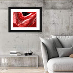 Crimson Void Abstract Wall Art