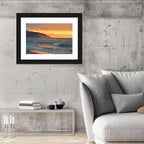 Cliffside Sunset Over Ocean Wall Art