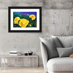 Yellow Peony Close-up Wall Art