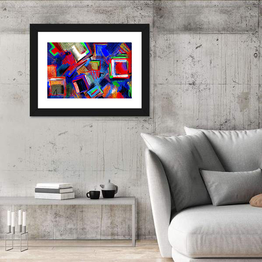 Layered Hand Drawn Composition Wall Art