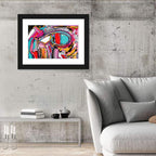 Elliptical Swirl Abstract Wall Art