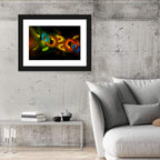 Colorful 3d Geometric Rings Wall Art