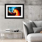 Smoky Spiral Vortex Wall Art