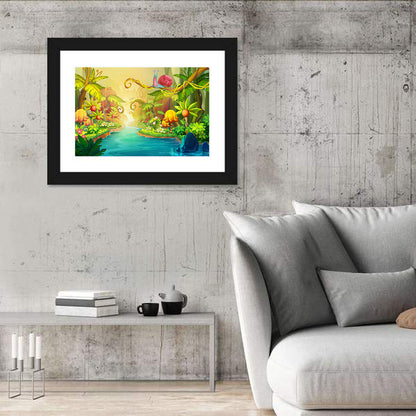 Fairy River With Snail Wall Art