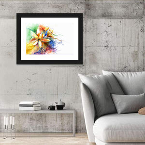 Watercolor Floral Abstract Wall Art