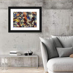 Colorful Brushstroke Composition Wall Art